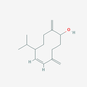 molecular formula C15H24O B1632263 (5Z)-4,10-dimethylidene-7-propan-2-ylcyclodec-5-en-1-ol 