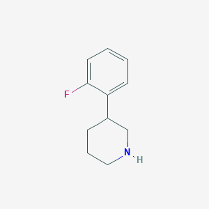 molecular formula C11H14FN B1632276 3-(2-Fluorophenyl)piperidine 