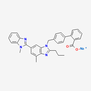 molecular formula C33H29N4NaO2 B1632298 Telmisartan sodium CAS No. 515815-47-1