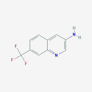 molecular formula C10H7F3N2 B1632305 7-(Trifluoromethyl)quinolin-3-amine CAS No. 1402576-61-7