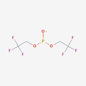 molecular formula C4H4F6O3P- B1632316 Bis(2,2,2 trifluoroethyl)phosphite 