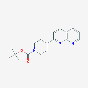molecular formula C18H23N3O2 B1632322 Tert-butyl 4-(1,8-naphthyridin-2-yl)piperidine-1-carboxylate 