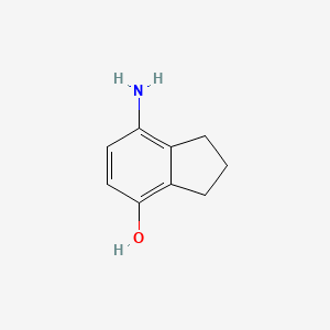 molecular formula C9H11NO B1632327 7-amino-2,3-dihydro-1H-inden-4-ol 