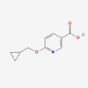 molecular formula C10H11NO3 B1632336 6-(Cyclopropylmethoxy)nicotinic acid CAS No. 1019546-29-2