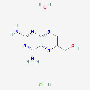 molecular formula C7H11ClN6O2 B1632356 (2,4-Diaminopteridin-6-yl)methanol hydrochloride hydrate 