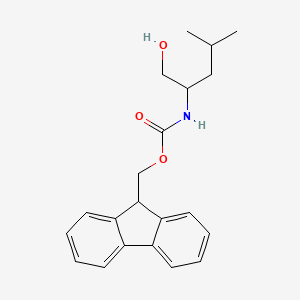 9H-fluoren-9-ylmethyl N-(1-hydroxy-4-methylpentan-2-yl)carbamate