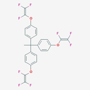 molecular formula C26H15F9O3 B163239 1,1,1-Tris(4-trifluorovinyloxyphenyl)ethane CAS No. 134130-24-8