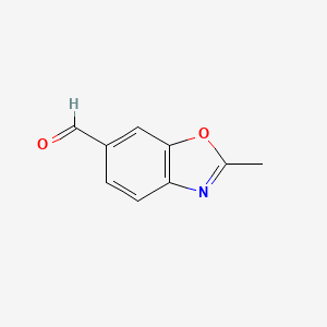molecular formula C9H7NO2 B1632433 2-甲基苯并[d]恶唑-6-甲醛 CAS No. 864274-04-4