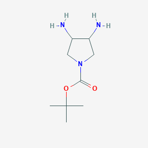 molecular formula C9H19N3O2 B1632439 (3S,4S)-1-Boc--3,4-diaminopyrrolidine 