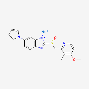 molecular formula C19H18N4NaO2S+ B1632448 Sodium ilaprazole CAS No. 172152-50-0