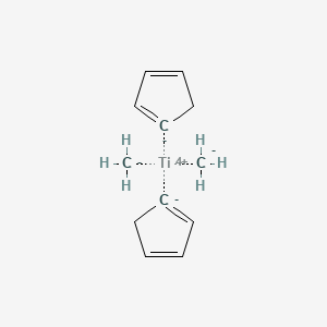 molecular formula C12H16Ti B1632454 Carbanide;cyclopenta-1,3-diene;titanium(4+) 