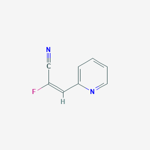 molecular formula C8H5FN2 B163248 (E)-2-fluoro-3-(pyridin-2-yl)acrylonitrile CAS No. 140137-15-1