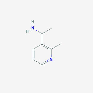 molecular formula C8H12N2 B1632510 1-(2-Methylpyridin-3-YL)ethanamine 