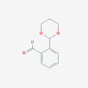 molecular formula C11H12O3 B163252 2-(1,3-二氧六环-2-基)苯甲醛 CAS No. 139086-86-5