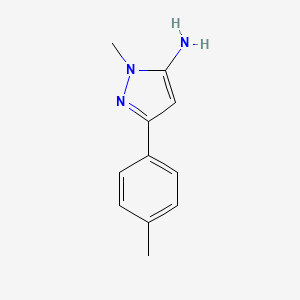 molecular formula C11H13N3 B1632538 1-甲基-3-(对甲苯基)-1H-吡唑-5-胺 CAS No. 126417-86-5