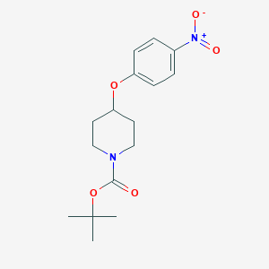 molecular formula C16H22N2O5 B163254 叔丁基 4-(4-硝基苯氧基)哌啶-1-羧酸酯 CAS No. 138227-62-0