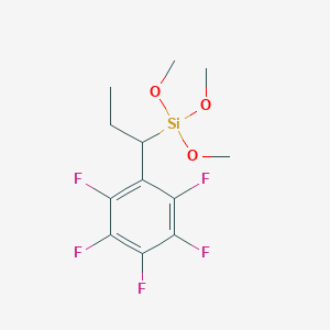 molecular formula C12H15F5O3Si B1632540 Trimethoxy(1-(perfluorophenyl)propyl)silane 
