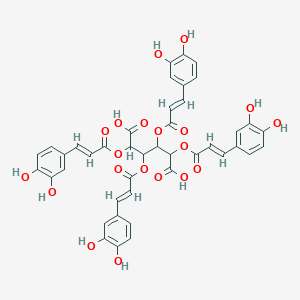 molecular formula C42H34O20 B1632558 2,3,4,5-Tetracaffeoyl-D-glucaric acid 