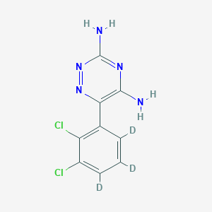 molecular formula C9H7Cl2N5 B1632566 Lamotrigine-13C3,d3, Major 