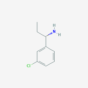 molecular formula C9H12ClN B1632568 (S)-1-(3-Chlorophenyl)propan-1-amine CAS No. 1075715-57-9