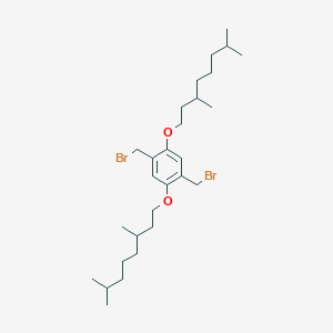 molecular formula C28H48Br2O2 B163257 1,4-Bis(bromomethyl)-2,5-bis(3,7-dimethyloctoxy)benzene CAS No. 129236-96-0