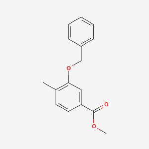 molecular formula C16H16O3 B1632582 4-Methyl-3-benzyloxybenzoic acid methyl ester CAS No. 1017082-78-8