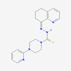 N-[(Z)-6,7-dihydro-5H-quinolin-8-ylideneamino]-4-pyridin-2-ylpiperazine-1-carbothioamide