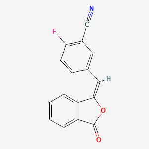 molecular formula C16H8FNO2 B1632597 2-Fluoro-5-[(3-oxo-1(3H)-isobenzofuranylidene)methyl]-benzonitrile 