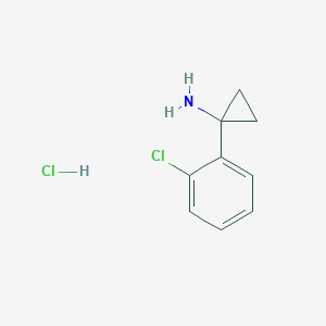molecular formula C9H11Cl2N B1632612 1-(2-Chlorophenyl)cyclopropanamine hydrochloride CAS No. 1134699-45-8