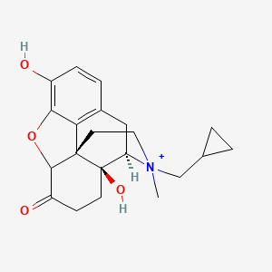 molecular formula C21H26NO4+ B1632621 Naltrexone methylbromide 