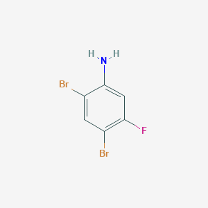 molecular formula C6H4Br2FN B1632630 2,4-Dibromo-5-fluoroaniline CAS No. 1000578-04-0