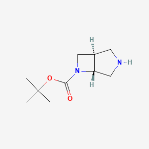 molecular formula C10H18N2O2 B1632633 3,6-Diazabicyclo[3.2.0]heptane-6-carboxylic acid, 1,1-dimethylethyl ester, (1R,5S)- 