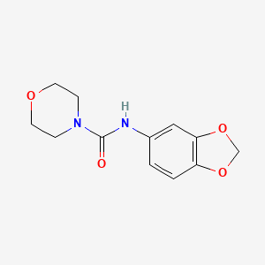 molecular formula C12H14N2O4 B1632635 N-(1,3-benzodioxol-5-yl)morpholine-4-carboxamide 