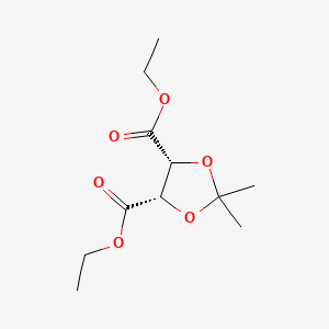 diethyl (4R,5S)-2,2-dimethyl-1,3-dioxolane-4,5-dicarboxylate