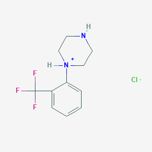 molecular formula C11H14ClF3N2 B163268 1-[2-(Trifluoromethyl)phenyl]piperazin-1-ium;chloride CAS No. 40160-26-7