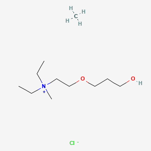 Diethyl-[2-(3-hydroxypropoxy)ethyl]-methylazanium;methane;chloride
