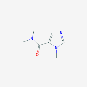 molecular formula C7H11N3O B163270 N,N,1-Trimethyl-1H-imidazole-5-carboxamide CAS No. 126535-11-3