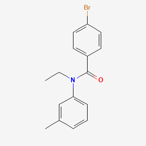 molecular formula C16H16BrNO B1632728 Benzamide, N-ethyl-N-(3-methylphenyl)-4-bromo- 