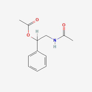 molecular formula C12H15NO3 B1632729 2-(Acetylamino)-1-phenylethyl acetate 