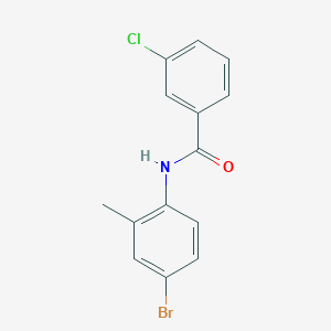 molecular formula C14H11BrClNO B1632735 N-(4-bromo-2-methylphenyl)-3-chlorobenzamide 