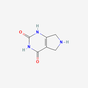 molecular formula C6H7N3O2 B1632742 6,7-Dihydro-5H-pyrrolo[3,4-D]pyrimidine-2,4-diol 