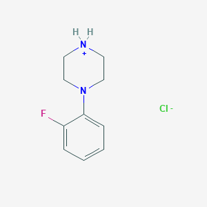 molecular formula C10H14ClFN2 B163275 1-(2-氟苯基)哌嗪盐酸盐 CAS No. 76835-09-1