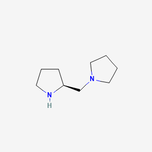 molecular formula C9H18N2 B1632758 (S)-(+)-1-(2-Pyrrolidinylmethyl)pyrrolidine CAS No. 51207-66-0