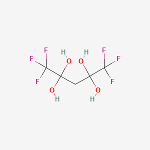 molecular formula C5H6F6O4 B1632759 1,1,1,5,5,5-Hexafluoropentane-2,2,4,4-tetraol CAS No. 66922-83-6
