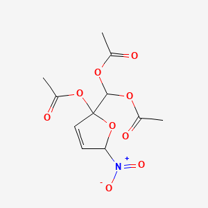 molecular formula C11H13NO9 B1632760 5-Nitro-2-acetoxy-2,5-dihydrofurfural diacetate CAS No. 75631-81-1