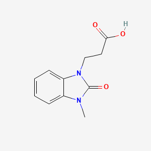 molecular formula C11H12N2O3 B1632772 3-(3-Methyl-2-oxo-2,3-dihydro-benzoimidazol-1-yl)-propionic acid CAS No. 75655-45-7