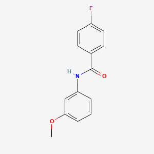 molecular formula C14H12FNO2 B1632775 4-fluoro-N-(3-methoxyphenyl)benzamide 