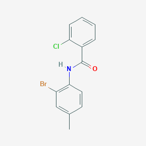 molecular formula C14H11BrClNO B1632778 N-(2-bromo-4-methylphenyl)-2-chlorobenzamide 