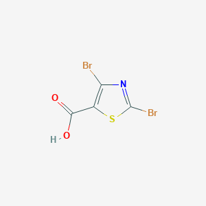 molecular formula C4HBr2NO2S B163281 2,4-Dibromothiazole-5-carboxylic acid CAS No. 139669-96-8