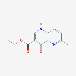 molecular formula C12H12N2O3 B1632867 3-Carbethoxy-4-hydroxy-6-methyl-1,5-naphthyridine 